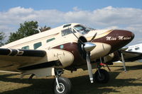 N712JS @ KTHA - Beech E!18S - by Mark Pasqualino