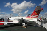 N45LJ @ ORL - Lear 45 at NBAA in Bombardier display