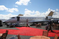 N234GX @ ORL - Bombardier Global Express at NBAA in Bombardier display