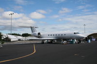 N550GD @ ORL - Gulfstream G550 at Gulfstream display at NBAA