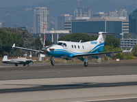 N269AB @ SMO - N269AB arriving on RWY 21 - by Torsten Hoff