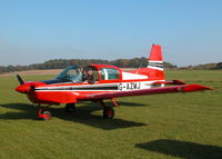 G-AZMJ @ EGHP - STRIKING SCHEME ON THIS THE FIRST UK REGISTERED AA-5 - by BIKE PILOT