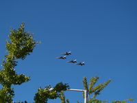 UNKNOWN @ KLNK - F-16'S IN FORMATION OVER MEMORIAL STADUIM FIGHTING FALCON FROM SOUTH DAKOTA LOBOS SQUAD