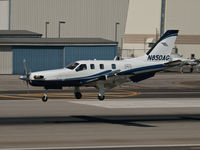 N850AG @ SMO - N850AG arriving on RWY 21 - by Torsten Hoff