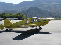 N7686B @ SZP - 1957 Downer Bellanca 14-19-2 CRUISEMASTER, Continental O-470-K 230 Hp, taxi to rwy 04 - by Doug Robertson