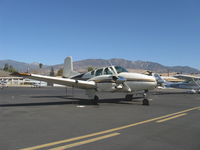 N450W @ SZP - 1958 Beech 95 TRAVELAIR, two Lycoming O&VO-360 180 hp each - by Doug Robertson