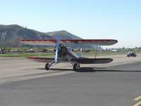 N32135 @ SZP - 1941 Waco UPF-7, Continental W670 220 Hp, taxi on to Rwy 22 - by Doug Robertson