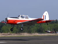 G-PVET @ EBZR - De Havilland Canada DHC-1 Chipmunk 22 G-PVET painted as Army WB565/X - by Alex Smit