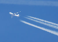 UNKNOWN @ KAPA - China Airlines Boeing 747-400 (CAL5223)  flying over APA. Nashville Intl (KBNA) to San Francisco Intl (KSFO)