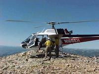 N166EH - Taken on Taylor Mountain a 9,960 foot peak in Idaho. In support of Fire Communications work. - by Zeb Palmer