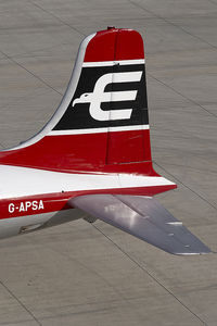 G-APSA @ LOWI - British Eagle DC6
