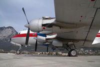 G-APSA @ LOWI - British Eagle DC6
