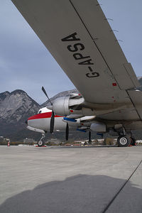 G-APSA @ LOWI - British Eagle DC6