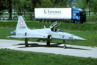 J-3006 @ LSMJ - Turtmann was an airfield with a strange lay out with a public road between the runway and the taxiway. Note there is no fence between the aircraft and the truck. The runway can be seen in the background. Unfortunately Turtmann was closed in 2003. - by Joop de Groot