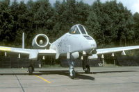 77-0233 @ EHTW - Freshly arrived in Europe this A-10 made its first appearance at the Twente Open Day in 1979. Those fresh light grey colors look far better than the current paint scheme.