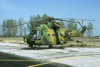 56 @ LBPG - The IAR-330 Socat is an armed version of the IAR-330 Puma. Developed by the Rumanians the helicopter is fitted with a nose mounted gun and hardpoints. - by Joop de Groot