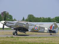G-BUOS @ EBAW - Supermarine Spitfire PR.XVIII G-BUOS painted as Royal Air Force SM845/GZ-J - by Alex Smit