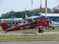 OO-TGM @ EBAW - De Havilland dH-82A Tiger Moth OO-TGM painted as de Havilland School of Flying 9 - by Alex Smit