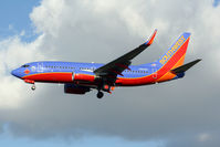 N266WN @ KSEA - KSEA (Short final for 34 left) - by Nick Dean