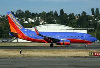 N283WN @ KBFI - / - by Nick Dean