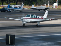 N842BE @ SMO - N842BE departing from RWY 21 - by Torsten Hoff