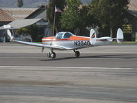 N3040G @ SZP - 1961 Forney FORNAIRE  AIRCOUPE F-1A, Continental C90-12 95 Hp for takeoff, landing roll Rwy 22 - by Doug Robertson