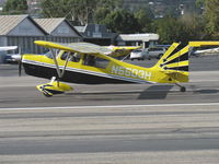 N5503H @ SZP - 1978 Bellanca 8KCAB SUPER DECATHLON, Lycoming AEIO-360 180 Hp, landing roll Rwy 22 - by Doug Robertson