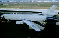 85-0032 @ EDDF - 32 AS/305 AMW. On this very cold winters day it was freezing cold on top of the control tower. The ice on top of fuselage is just melting away. The civil terminal is of the far side. - by Joop de Groot