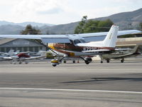 N733EJ @ SZP - 1976 Cessna 172N SKYHAWK II, Lycoming O-320-E2D 150 Hp, landing Rwy 22 - by Doug Robertson