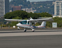 N384SA @ KSMO - N384SA arriving on RWY 21 - by Torsten Hoff