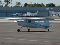 N1611V @ KSMO - NC1611V exiting onto the taxiway after arriving on RWY 21 - by Torsten Hoff