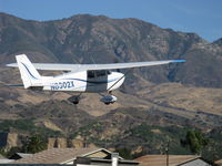 N8302X @ SZP - 1961 Cessna 172C, Continental O-300 145 Hp, takeoff climb Rwy 04 - by Doug Robertson