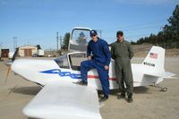 N5424N - Dave G. in blue flight suit with co-pilot getting ready for flight - by Dave Goncharuk