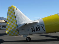 N817TX @ SZP - 1942 North American AT-6D TEXAN 'Problem Child', P&W R-1340 600 Hp, tail data - by Doug Robertson