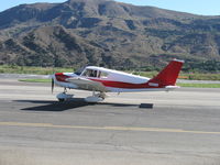 N9683W @ SZP - 1967 Piper PA-28-140 CHEROKEE, Lycoming O-320-E2A 150 Hp, taxi back after landing Rwy 22 - by Doug Robertson