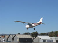 N66168 @ SZP - 1983 Cessna 172P SKYHAWK II, Lycoming O-320-D2J 160 Hp, landing Rwy 22 - by Doug Robertson