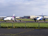 G-MAJA @ EGNR - Eastern Airways, with G-MAJM on its left - by chris hall