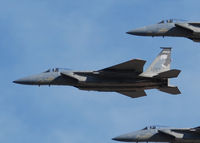 82-0027 - 114th Fighter Squadron, 173rd Fighter Wing, Kingsley Field, Oregon Air National Guard flys over the Mile High Stadium / Denver for a Broncos Football game. ( 114th FS / 173rd FW, Oregon ANG )
