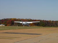 N4698K @ GA2 - 182 landing at GA2. - by J. Michael Travis
