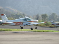 N8525M @ SZP - 1963 Beech 35 B33 DEBONAIR, Continental IO-470-J 225 Hp, takeoff climb Rwy 22 - by Doug Robertson