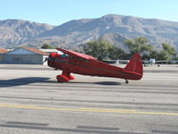 N57E @ SZP - 1937 Howard DGA-11 CUSTOM, P&W R-985-N Wasp Jr. 450 Hp, taxi to Rwy 22 - by Doug Robertson