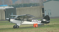 N352AM @ S50 - waiting for clear runway - by Wolf Kotenberg