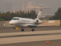 N718QS @ KSMO - N718QS arriving on RWY 21 - by Torsten Hoff