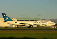 ZK-NBS @ NZCH - Its really white.... but the setting sun gives it a nice golden hue - by Bill Mallinson