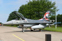 J-876 @ EHLW - General Dynamics F-16AM Fighting Falcon J-876 Royal Netherlands Air Force with the squadronbird Polly Grey in the tail - by Alex Smit