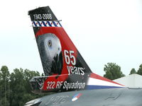 J-876 @ EHLW - General Dynamics F-16AM Fighting Falcon J-876 Royal Netherlands Air Force with the squadronbird Polly Grey in the tail - by Alex Smit
