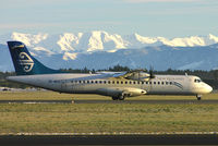 ZK-MCO @ NZCH - If that snow got any lower,the ATRs would have needed skis ! - by Bill Mallinson
