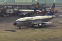D-ABFE @ EGLL - Lufthansa Boeing 737-230C - by Peter Ashton