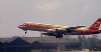 EC-CAD @ EGCC - Air Spain Douglas DC-8-21 - by Peter Ashton