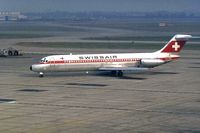HB-IDP @ EGLL - Swissair Douglas DC-9-32 - by Peter Ashton